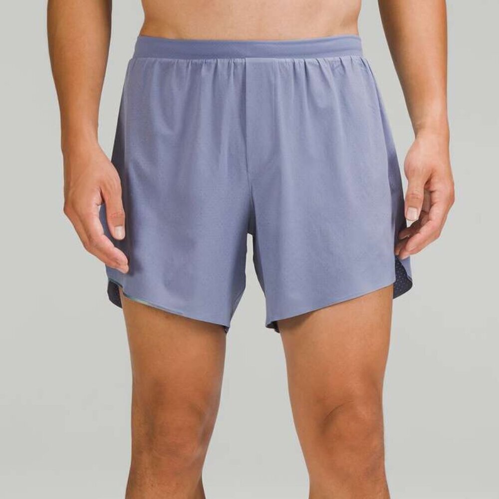 Lululemon Men's Fast and Free Lined Short 6" - L Peri Purple